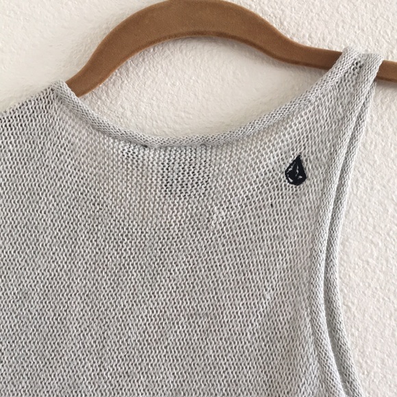 Volcom Grey Asymmetrical Knit Sz XS - Picture 3 of 7